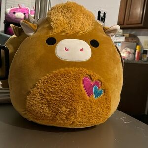 Squishmallows Wilfred the 16 inch Brown Highland Cow